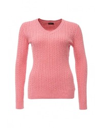 Женский розовый свитер с v-образным вырезом от Baon