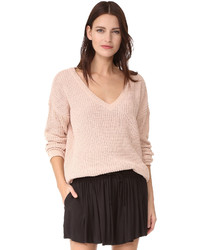 Женский розовый свитер с v-образным вырезом от BB Dakota