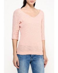 Женский розовый свитер с v-образным вырезом от Befree