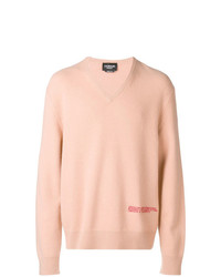Мужской розовый свитер с v-образным вырезом от Calvin Klein 205W39nyc