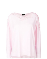 Женский розовый свитер с v-образным вырезом от Ermanno Ermanno