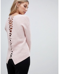 Женский розовый свитер с v-образным вырезом от Forever New