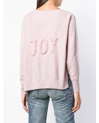 Женский розовый свитер с v-образным вырезом от Max & Moi