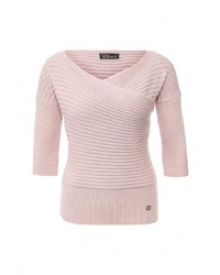 Женский розовый свитер с v-образным вырезом от Love Republic