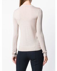 Женский розовый свитер с v-образным вырезом от Joseph