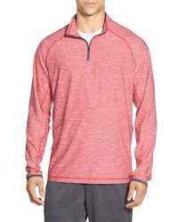 Розовый свитер с воротником на молнии