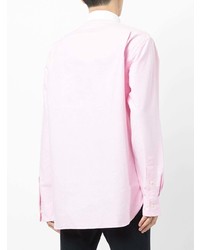 Мужской розовый свитер с воротником поло от Polo Ralph Lauren