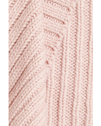 Женский розовый свитер с круглым вырезом от ADAM by Adam Lippes