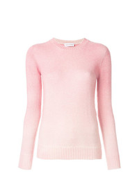 Женский розовый свитер с круглым вырезом от Agnona