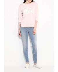 Женский розовый свитер с круглым вырезом от Alcott