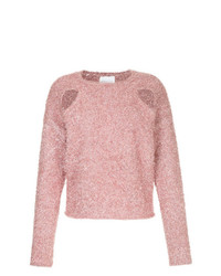 Женский розовый свитер с круглым вырезом от Alice McCall