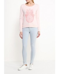 Женский розовый свитер с круглым вырезом от Animal