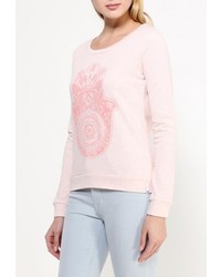 Женский розовый свитер с круглым вырезом от Animal