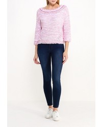 Женский розовый свитер с круглым вырезом от Armani Jeans