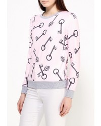 Женский розовый свитер с круглым вырезом от Aurora Firenze