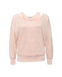 Женский розовый свитер с круглым вырезом от Aurora Firenze