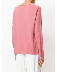 Женский розовый свитер с круглым вырезом от Hemisphere