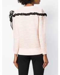 Женский розовый свитер с круглым вырезом от Cavalli Class