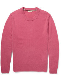 Мужской розовый свитер с круглым вырезом от Burberry