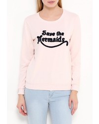 Женский розовый свитер с круглым вырезом от Chic Chic