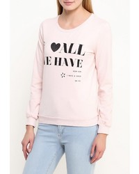 Женский розовый свитер с круглым вырезом от Chic Chic