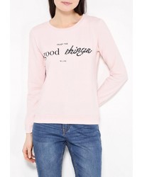 Женский розовый свитер с круглым вырезом от Chic Chic