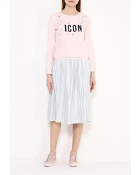 Женский розовый свитер с круглым вырезом от Chic Chic