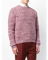 Мужской розовый свитер с круглым вырезом от MSGM