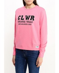 Женский розовый свитер с круглым вырезом от CLWR