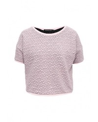 Женский розовый свитер с круглым вырезом от Coquelicot