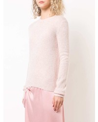 Женский розовый свитер с круглым вырезом от The Row
