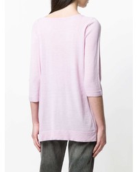 Женский розовый свитер с круглым вырезом от Sottomettimi