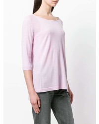 Женский розовый свитер с круглым вырезом от Sottomettimi