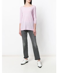 Женский розовый свитер с круглым вырезом от Sottomettimi