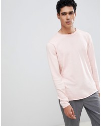 Мужской розовый свитер с круглым вырезом от D-struct
