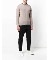 Мужской розовый свитер с круглым вырезом от Maison Margiela