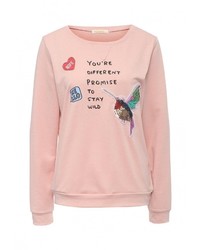 Женский розовый свитер с круглым вырезом от Dorado