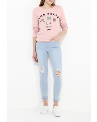 Женский розовый свитер с круглым вырезом от Dorado