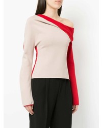 Женский розовый свитер с круглым вырезом от Haider Ackermann