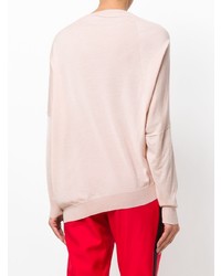 Женский розовый свитер с круглым вырезом от Stella McCartney