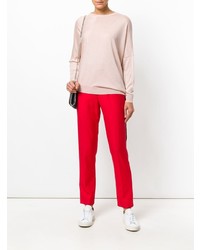 Женский розовый свитер с круглым вырезом от Stella McCartney