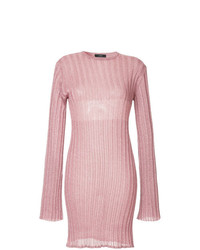 Женский розовый свитер с круглым вырезом от Ellery