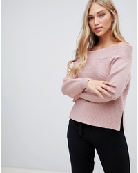 Женский розовый свитер с круглым вырезом от Forever New