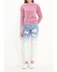 Женский розовый свитер с круглым вырезом от Glamorous