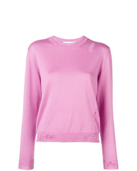 Женский розовый свитер с круглым вырезом от Golden Goose Deluxe Brand