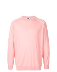 Мужской розовый свитер с круглым вырезом от H Beauty&Youth