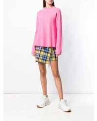 Женский розовый свитер с круглым вырезом от Aspesi