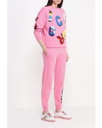 Женский розовый свитер с круглым вырезом от Iceberg