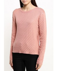 Женский розовый свитер с круглым вырезом от Ichi