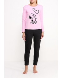 Женский розовый свитер с круглым вырезом от Incity